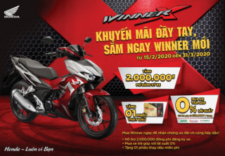 Honda Việt Nam mang đến ưu đãi lớn cho khách hàng mua xe WINNER
