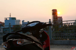 Wave 125i độ siêu đẹp khoe dáng chiều nắng tàn