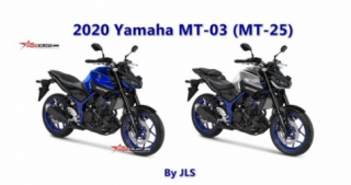 Yamaha MT-03 2020 nhận được thiết kế dựa trên cơ sở MT-09