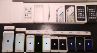 10 mẫu iPhone cổ, kim của Apple đọ tốc độ màn hình