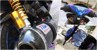 Air Blade lột xác thành Vario với vẻ ngoài toàn Carbon và Titan