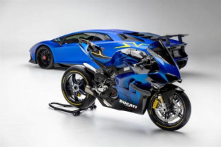 Ducati Superleggara V4J lộ diện với màu xanh độc nhất vô nhị