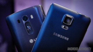 Galaxy Note 4 vs LG G3: Hàng “khủng” đối đầu