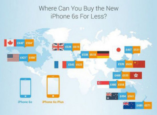 Soi bảng giá iPhone 6S và 6S Plus trên toàn thế giới