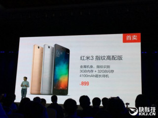 Xiaomi Redmi 3 Pro dùng 3 GB RAM giá quá hấp dẫn