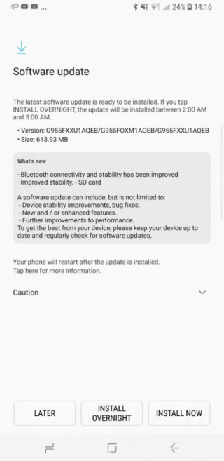 Galaxy S8 và S8 nhận bản cập nhật khắc phục vấn đề về kết nối