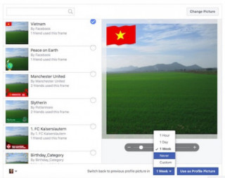 Gắn cờ Việt Nam cho ảnh đại diện trên Facebook