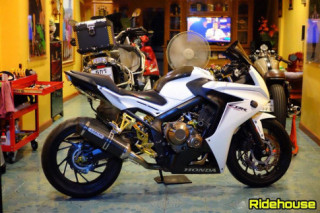 Honda CBR650F bản độ trắng tinh khôi đầy lôi cuốn