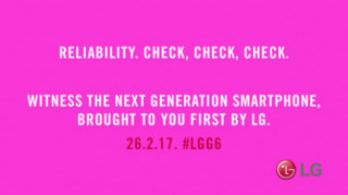 LG tung ảnh G6, ra mắt ngày 26/2