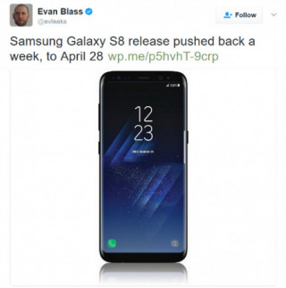 Samsung Galaxy S8 sẽ “lên kệ” muộn hơn 1 tuần so với dự kiến