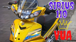 THẬT ĐỘC ĐÁO XE SIRIUS 110CC ĐỘ KIỂNG THEO PHONG CÁCH VÀNG ÓNG HOÀNG GIA