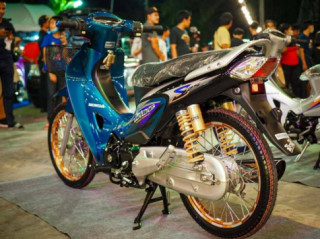 Wave 125 độ kiểng đậm chất chơi với phong cách trợ lực mini