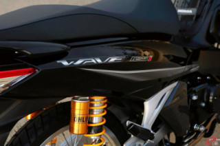 Wave 125 full Black làm mờ mắt người xem với dàn chân hoàng kim