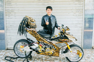 Phiên bản độ Yamaha Sniper kịch độc hơn thuốc độc của biker Philippines