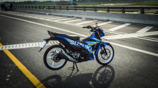 Satria 150 độ cực ngầu với bộ mâm 5 cây đang hot thị trường