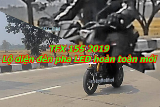 TFX 155 2019 tiếp tục lộ Đèn pha LED hoàn toàn mới trên đường chạy thử