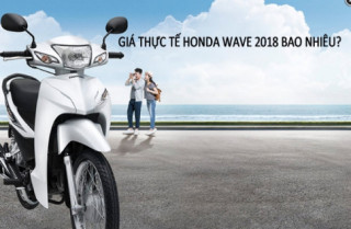 Wave Alpha 2018 có giá bán tháng 11 ở đại lý khiến nhiều người giật mình