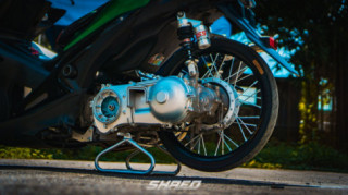 Yamaha Aerox độ: biến thể mới với dàn chân đẹp khủng khiếp của biker nước bạn