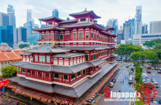 Choáng ngợp ngôi chùa 75 triệu USD lộng lẫy giữa quốc đảo Singapore