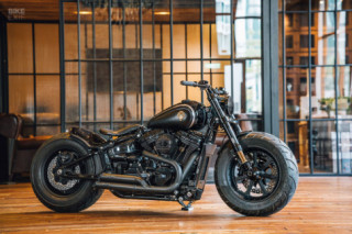 Harley-Davidson Fat Boy độ phong cách thô sơ nhưng cực kỳ chất lượng