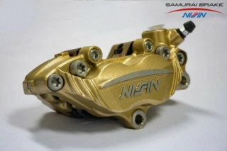 Heo dầu Nissin Samurai Brake trình làng phiên bản 4 pis đầy cơ bắp