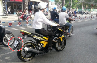 Lắp biển ‘xe xin số’ khi lưu thông có bị phạt hay không?