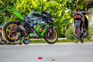 Ninja ZX-10R độ kinh hoàng với trang bị Full Racing
