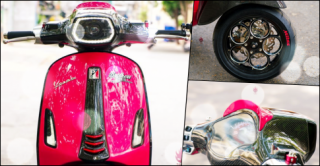 Vespa Sprint trong phiên bản siêu nhân hồng đẹp bá cháy
