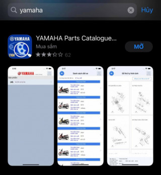 App kiểm tra được nhiều thông tin của xe Yamaha, rất có lợi cho những ai mua xe cũ