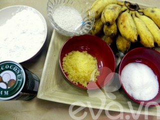 Cách làm bánh chuối hấp nước cốt dừa bằng nồi cơm điện