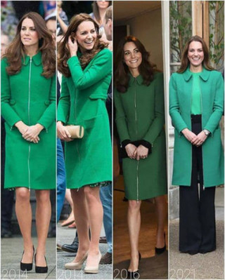 Công nương Kate biến đầm thành áo khoác, diện cùng chiếc quần H’Hen Niê “sủng ái”