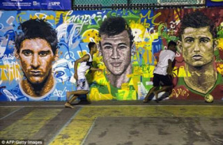 Ngắm đường phố Brazil rực rỡ mùa World Cup