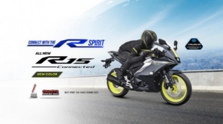 YAMAHA R15 V4 2023 tiếp tục ra mắt màu Xám Vàng mới bắt mắt hơn