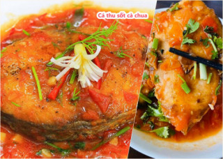 3 cách nấu cá thu sốt cà chua với dứa, nước dừa thơm ngon đậm vị