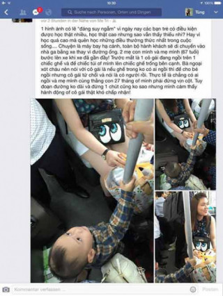 Bức xúc vì hot girl không nhường ghế xe bus cho bé 2 tuổi