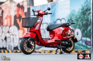 Vespa Sprint độ phong cách Pucca đẹp chịu không nổi