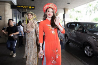 “Chị em sinh đôi” của Hoa hậu Kỳ Duyên đến Việt Nam, diện áo dài cưới xinh như cô dâu