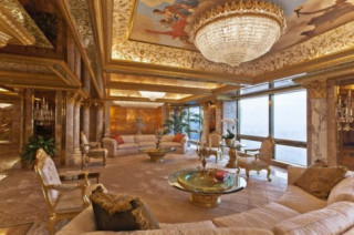 “Cung điện trên không” dát vàng choáng ngợp của Tổng thống Mỹ Donald Trump