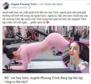 Đăng clip tập mông đúng chuẩn, siêu mẫu Minh Tú bị nghi “mỉa mai” Angela Phương Trinh?