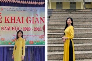 Thêm một cô giáo mặc đẹp nhất nhì MXH Việt: Diện áo dài đi dạy xinh như hoa, ra phố như người khác hẳn