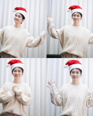 Jang Nara tung hình Giáng sinh, mặt như nữ sinh trung học, làn da “lột” sạch mỹ phẩm U50 đẹp cỡ này