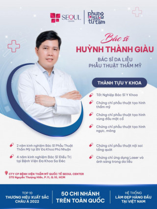 Bác sĩ Huỳnh Thành Giàu - Bàn tay vàng chuyên về trẻ hóa da