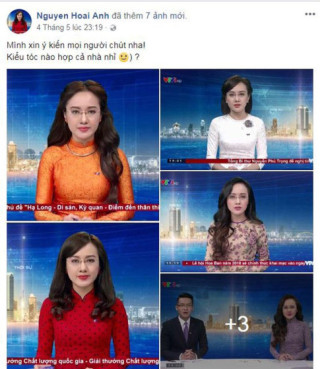 Băn khoăn về kiểu tóc khi lên sóng, BTV Hoài Anh “đăng đàn” xin ý kiến khán giả