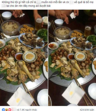 Các con ở thành phố về, bố mẹ làm mâm cơm quê đầy ắp khiến dân mạng xúc động