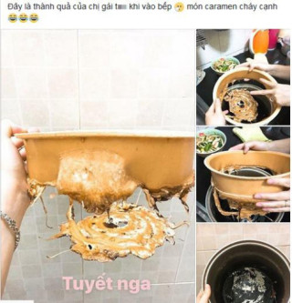 Cô gái hăng hái vào bếp làm caramel “cháy cạnh” khiến dân mạng cười nổ bụng khi thấy kết quả