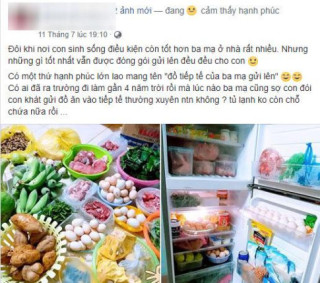 Cô gái Quảng Bình khoe núi thực phẩm quê mẹ gửi lên thành phố, ai nhìn cũng cảm động