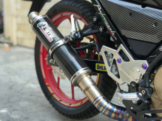 Độ ống xả xe máy vừa bị phạt vừa hại máy