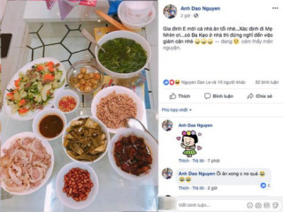 Hồng Đăng đóng cùng toàn mỹ nhân nhưng tối vẫn về với vợ nhờ những mâm cơm đầy ắp này