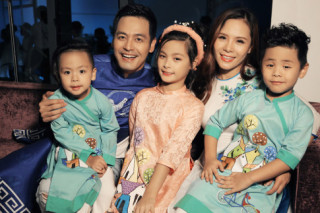 Vợ đẹp và 3 con xinh như thiên thần của MC Phan Anh “phá đảo” trên sàn diễn
