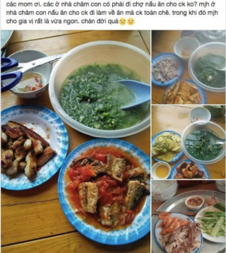 Vợ lên mạng than cơm đề huề “thế này chồng còn chê”, chị em nhìn ảnh “bắt lỗi” lia lịa